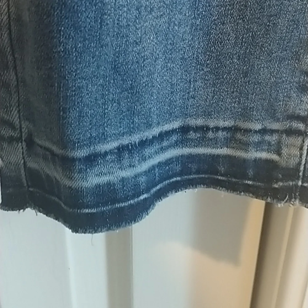 Forever 21 Celebrity Pink Skinny Distressed Raw Hem Ankle Jeans sz plus 22 - Picture 5 of 15